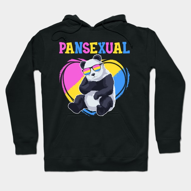 Pansexual Panda Women LGBT Pride Men Equal Rights Hoodie by PomegranatePower